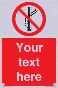 Custom prohibition Do not leave the tow track